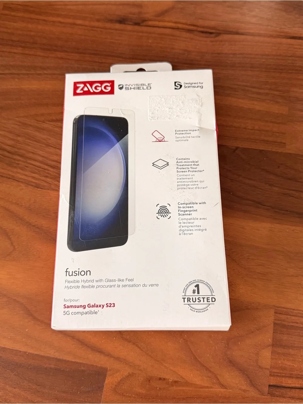 ZAGG Invisible Shield Samsung Galaxy S23 Glass Fusion+Screen Protector